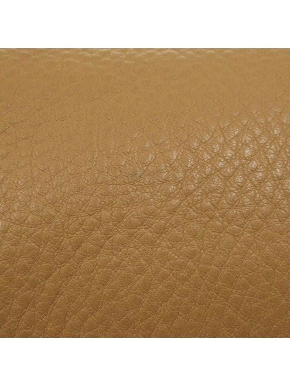 Prada Vitello Daino Gold Leather Brown Tote Shoulder Bag - Picture 7 of 10